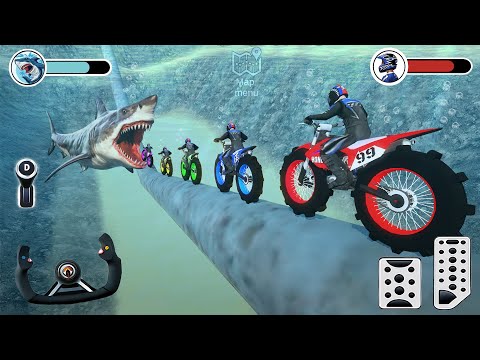 Mega Ramp Motor Bike Stunt Racing Simulator 3D - Extreme Motocross Dirt Bike - Offroad Gameplay