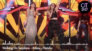 Walking On Sunshine - Aitana y Natalia (Gala Navidad) OT 2017 [Audio de Estudio]