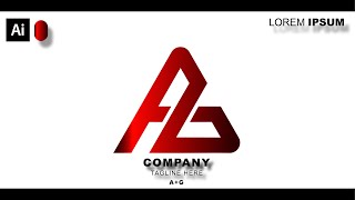 Modern AG Letter Logo Design In Adobe Illustrator Tutorial |Best Logo Design  | With Inaa Graphics |