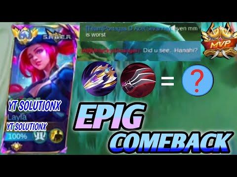 Layla Epic Comeback & Insane Damage #mlbb #layla