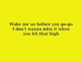 Wham - Wake me up before you go-go (Jitterbug!) lyrics