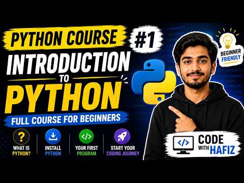 Python Course For Beginners 1 Introduction To Python Code With Hafiz