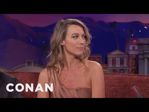 How Natalie Zea Stayed Warm On "The Detour" Set | CONAN on TBS