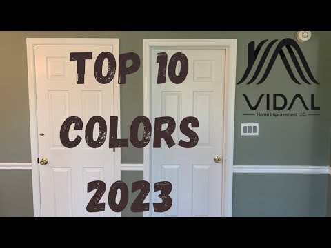 2023 Top 10 colors for Interior Painting
