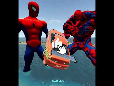 One Try | Supra vs SpyderMan X Venom #toyota #supra #automobile