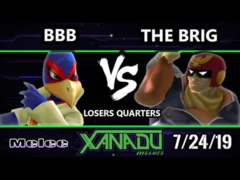 S@X 312 SSBM - BBB (Falco) Vs. The Brig (Captain Falcon) Smash Melee Losers Quarters