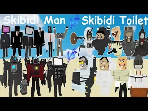 Skibidi Man vs. Skibidi Toilet: Epic Minecraft Battle