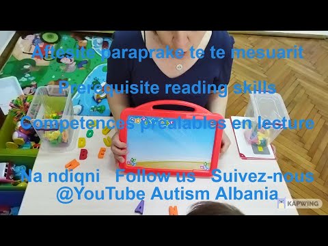 Aftesite paraprake te te lexuarit /Prerequisite reading skills /Compétences préalables en lecture