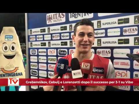 Grebennikov, Cebulj e Lorenzetti dopo il 3-1 casalingo su Vibo