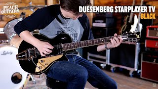 Video thumbnail for No Talking...Just Tones | Duesenberg Starplayer TV Black by Peach Guitars