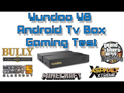 Yundoo Y8 Android Tv Box Gaming Test 6 Core RK3399 4gb Ram 32gb