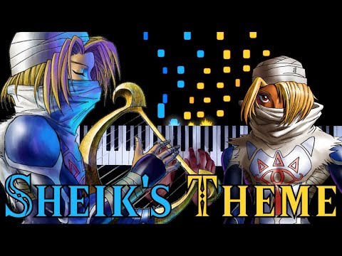 The Legend of Zelda: Ocarina of Time - Sheik's Theme - Piano|Synthesia Video
