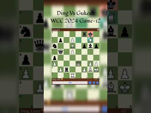 Ding Vs Gukesh | WCC 2024 Game-12 #chess #goat #chessplayer #dingliren #gukesh #checkmate #chesscom
