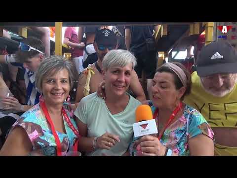 Paseando el micro por la plaza