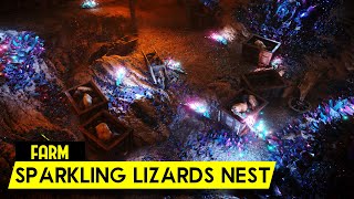 Farm Sparkling Lizards nest (Hardstone Chunk, Sharpstone Chunk, and Clearstone Chunk)