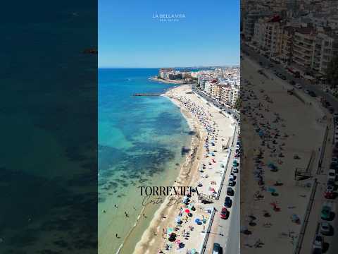 ☀️ Torrevieja Beach from Above | Costa Blanca Drone Views 🌊 #Torrevieja