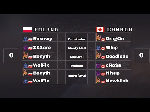 BSL Nation Wars - Week 1 - Poland vs Canada - StarCraft Remastered Outside Korea Team Event