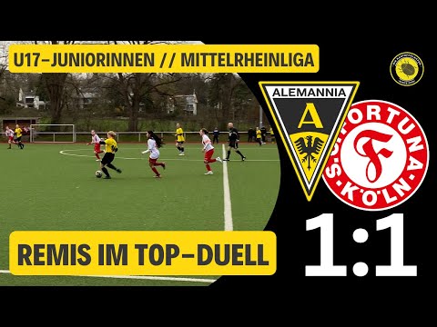 Kein Sieger im Top-Duell | U17-Juniorinnen | Alemannia Aachen - Fortuna Köln 1:1