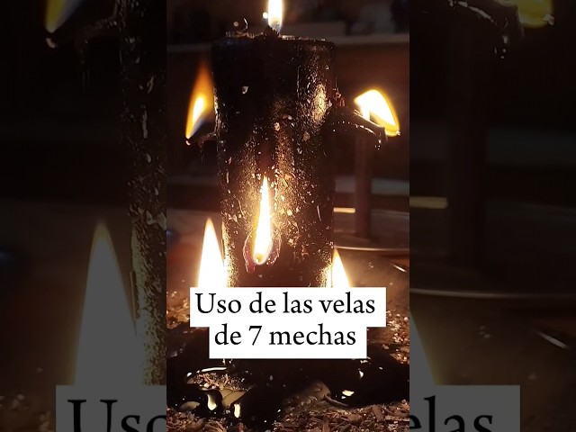 Vídeo relacionado con Aromasenses - Velón 7 Mechas Negro - 15 cm x 6 cm - Rituales Esotéricos. (Negro)