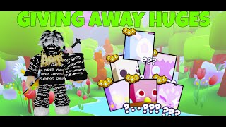 GIVING AWAY ATON OF HUGES #petsim99 #gaming #giveaways #roblox