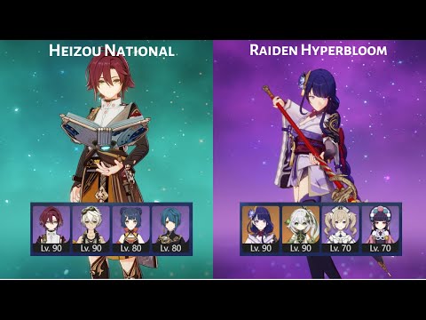 Spiral Abyss [v3.3] Floor 12 9* Heizou National & Raiden Hyperbloom