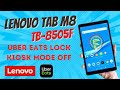 Uber Eats Tablet Exit Kiosk Mode Lenovo Tab TB 8505f Uber Eats Lock Remove