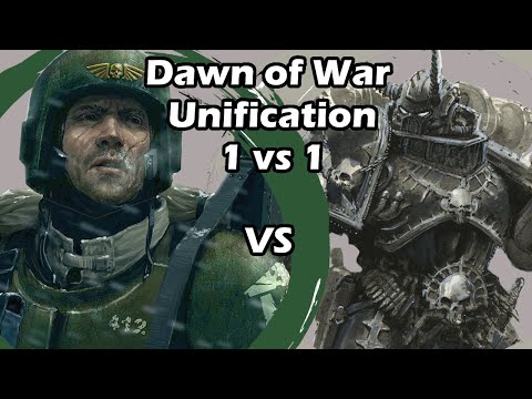 Dawn of War Unification: 1 vs 1 Imperial Guard (Creed) vs Chaos Space Marines (Grindan)
