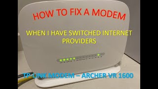 HOW TO CONNECT MY BYO MODEM TO A NEW INTERNET COMPANY
