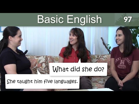 Lesson 97 Basic English with Jennifer More Verbs in the Simple Past