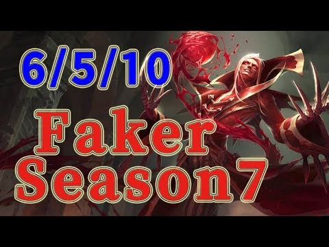 SKT T1 Faker Vladimir MID vs Ryze Patch 7.17