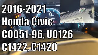 2016-2021 Honda Civic C1420 C1422 C0051-96 U0126