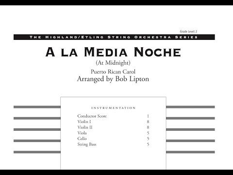 A La Media Noche arr Bob Lipton