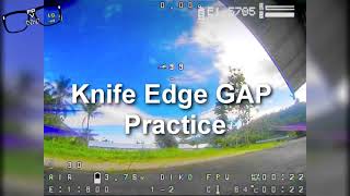 FPV Drone 5inch Knife Edge Gap Practice