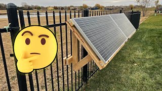 Just a weird guy testing out solar panels..
