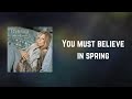 Barbra Streisand - You must believe in spring (Lyrics)