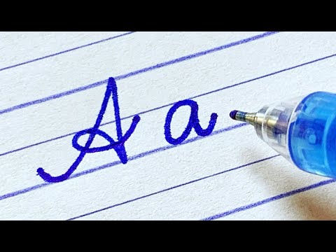 How to write English capital and small letters | Cursive writing a to z| Cursive abcd | letters abcd