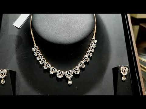 Diamond designer necklace set