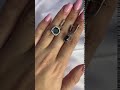 Серебряные серьги с топазом Лондон Блю 3.906ct