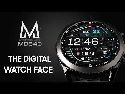 MD340 Digital watch face