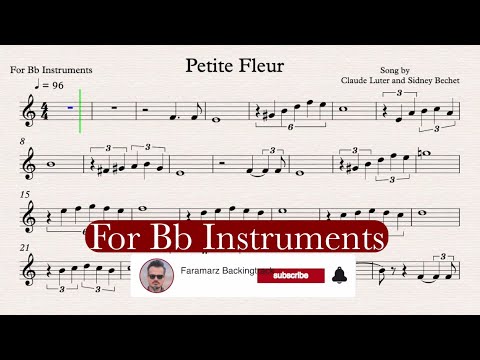Petite Fleur - sidney bechet - Sheet music & Play along for Bb Instruments