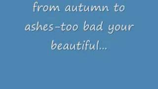 from autumn to ashes  too bad your beautiful