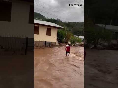 Massive floods due to heavy rains in Nova Bassano of Rio Grande do Sul, Brazil #climate #Brasil