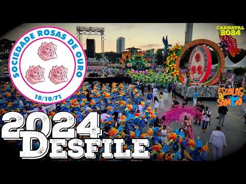 Rosas de Ouro 2024 - DESFILE - LARGADA BATERIA COM IDENTIDADE #BotaOFone #PioneiroNoVídeoDosBreques