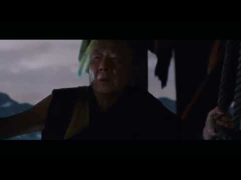 2012 official trailer still: jumbo jet threading collapsing runway as Los Angeles breaks apart