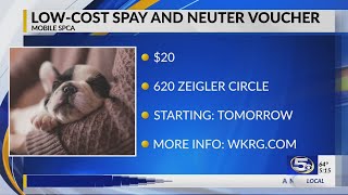 VIDEO: Mobile SPCA giving $20 vouchers to Spay or Neuter your pet
