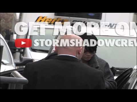 Rihanna arriving at the Reality TV show 'Star Academy 7' in Paris - 03/11/2007