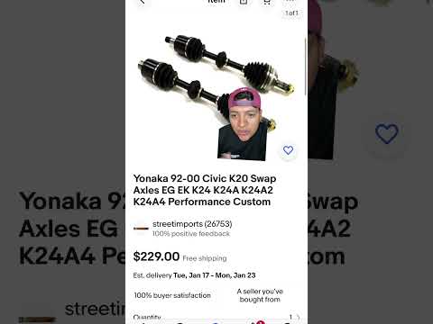 Everything you need to kswap your civic using eBay under 60 seconds