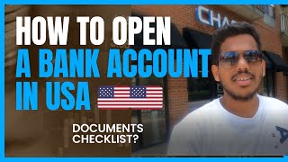 How to Open a Bank Account in USA | CHASE | Florida State University | Documents Required