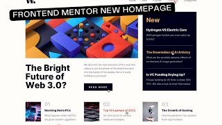 Frontend Mentor News Home Page