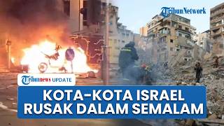 Penampakan Kerusakan Massal di Israel akibat Rudal Iran, Mobil hingga Gedung Perkantoran Hancur